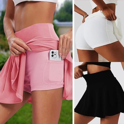 Gonna con pantaloncini e tasca incorporata | SKORTIFY